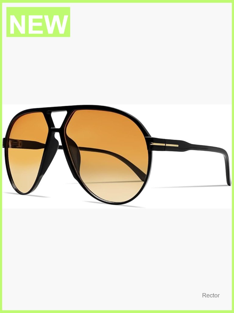 Retro Aviator Sunglasses Oversized Classic 70s Vintage Square Sun Glasses